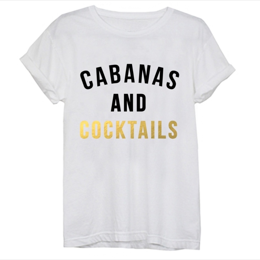 🌟SUPER SALE🌟 CABANAS AND COCKTAILS graphic tee - Picture 3 of 8